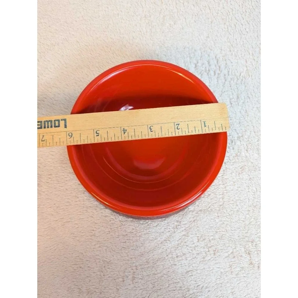 Le Creuset Red‎ Ceramic Pet Bowl Dish Luxury Kitchenware Dishwasher Safe